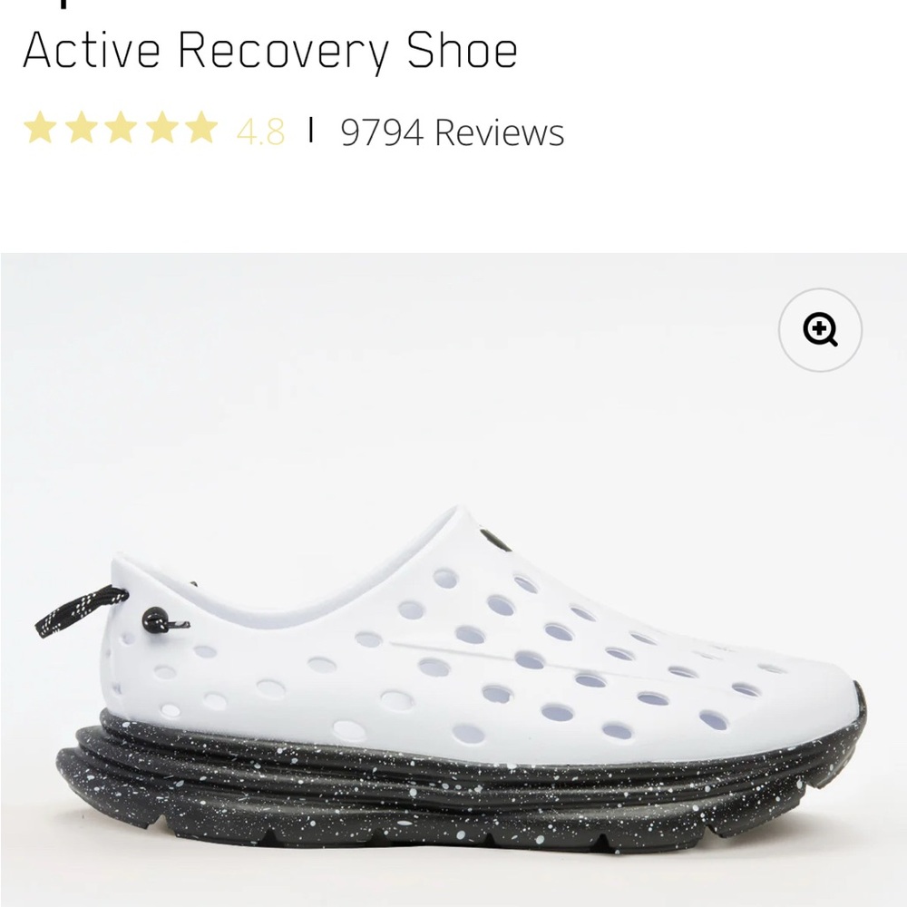 Active Recovery White Athletic Shoe